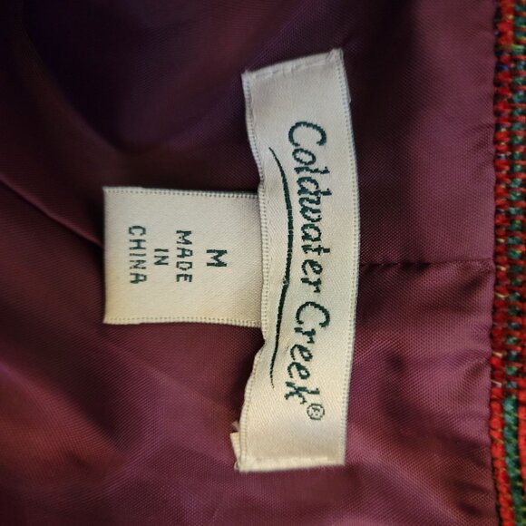 Coldwater Creek Womens Multicolor Tapestry Striped Jacket M - Picture 5 of 6